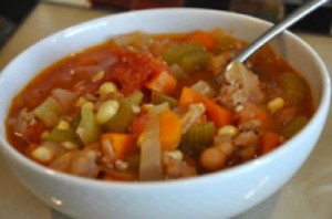 BE FIT JC Turkey and Veggie Soup recipe