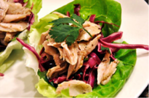 Shredded Chicken Lettuce Wraps