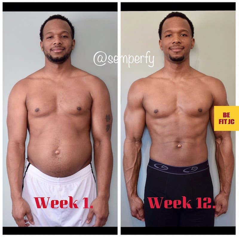 Weight Loss Testimonials Before & After 12 Weeks front